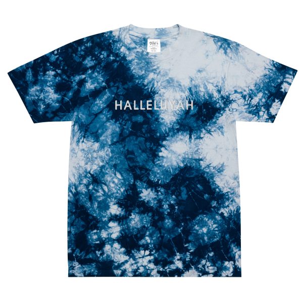 HALLELUYAH Oversized tie-dye t-shirt