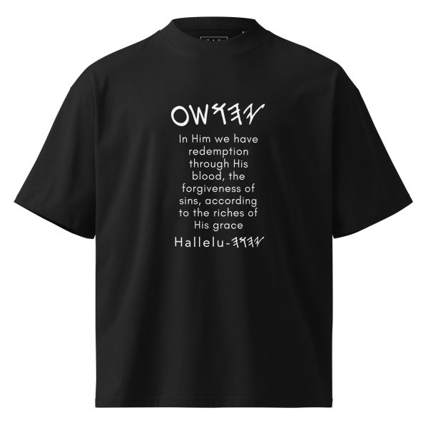 HIS GRACE organic oversized high neck t-shirt